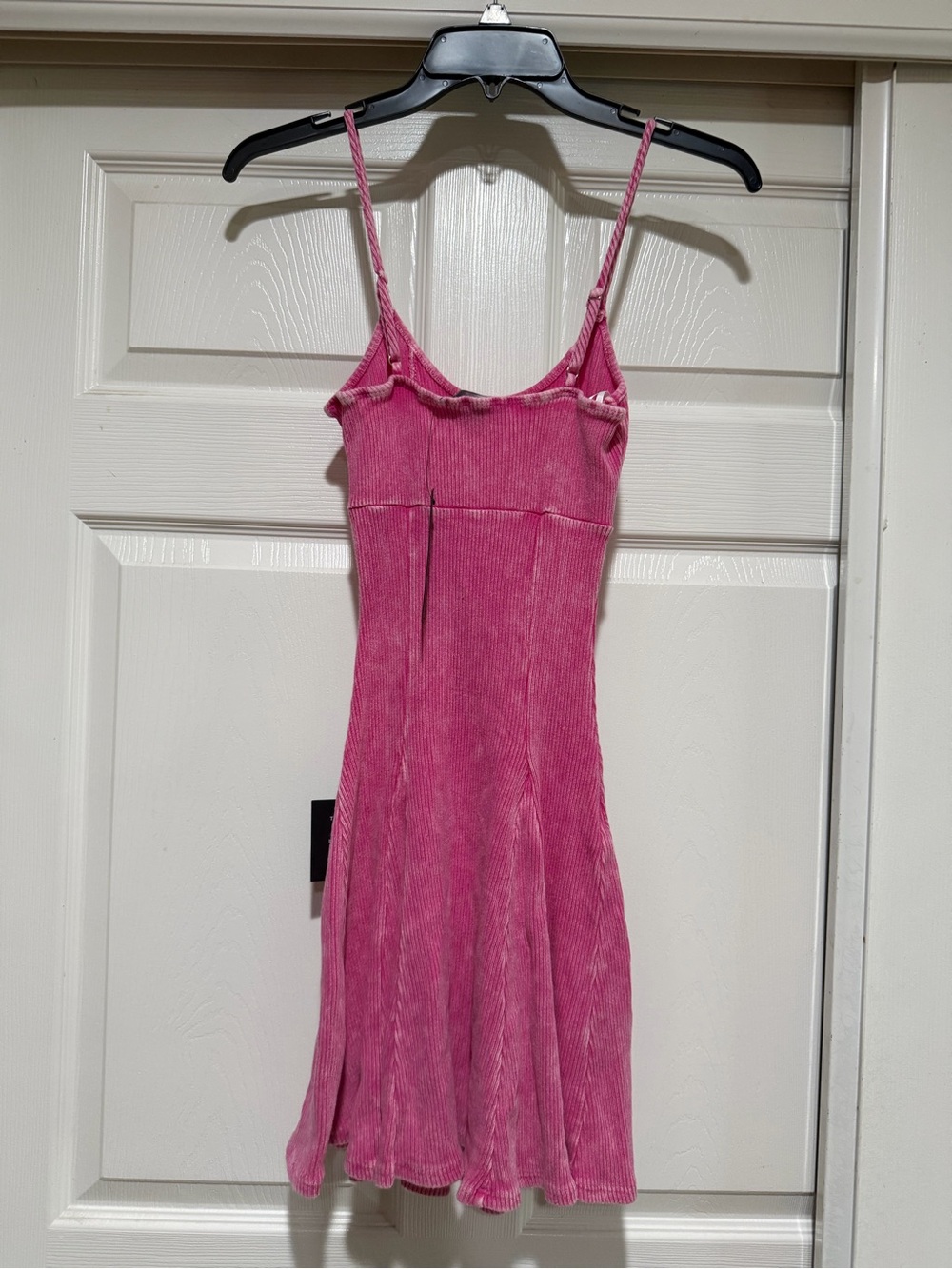 NWT Lulus Simply Pretty Washed Pink Ribbed Pleated Sleeveless Mini Dress XS - Picture 8 of 13